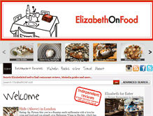 Tablet Screenshot of elizabethonfood.com